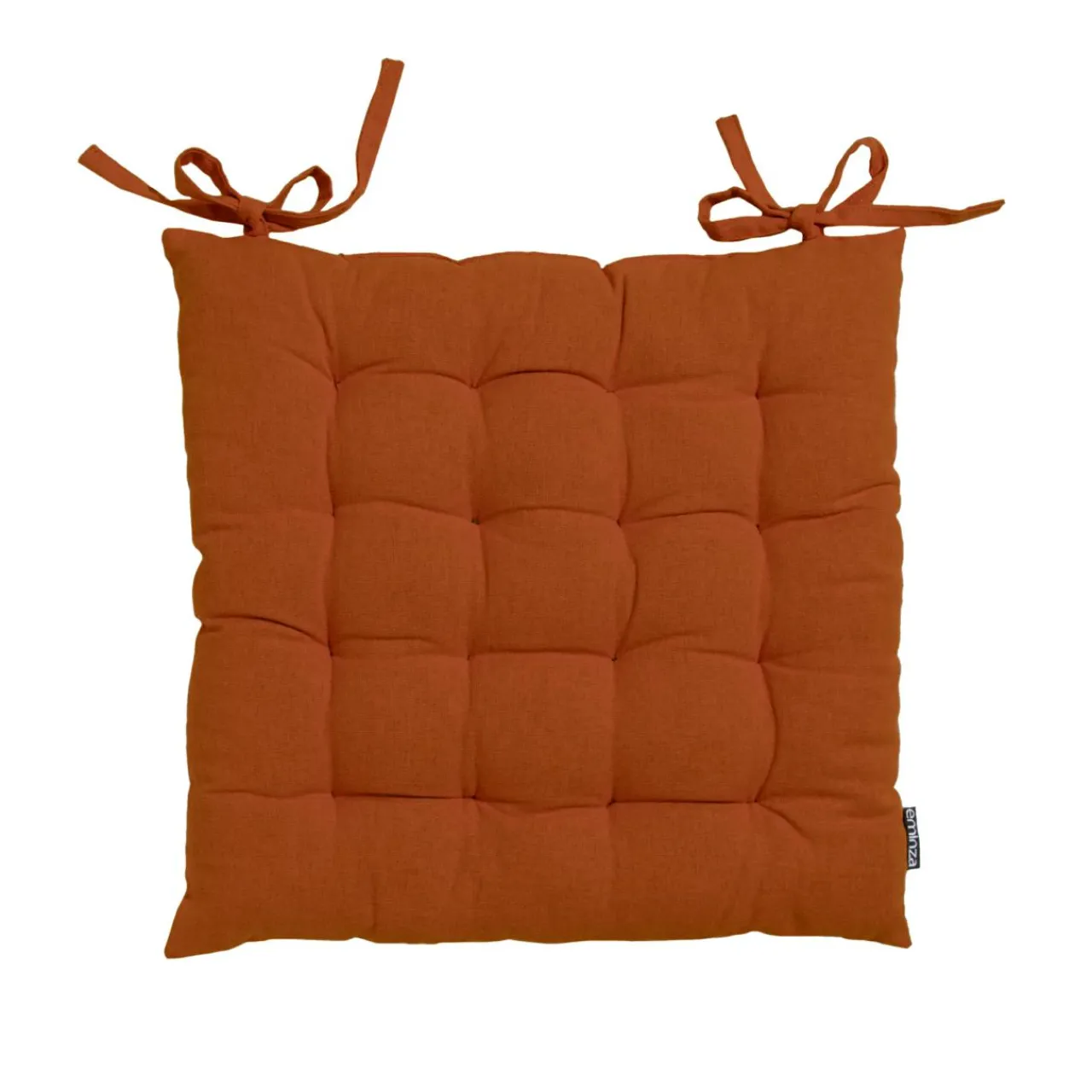 EMINZA Coussin de chaise carré coton (40 x 40 cm) Pixel Terracotta Clearance