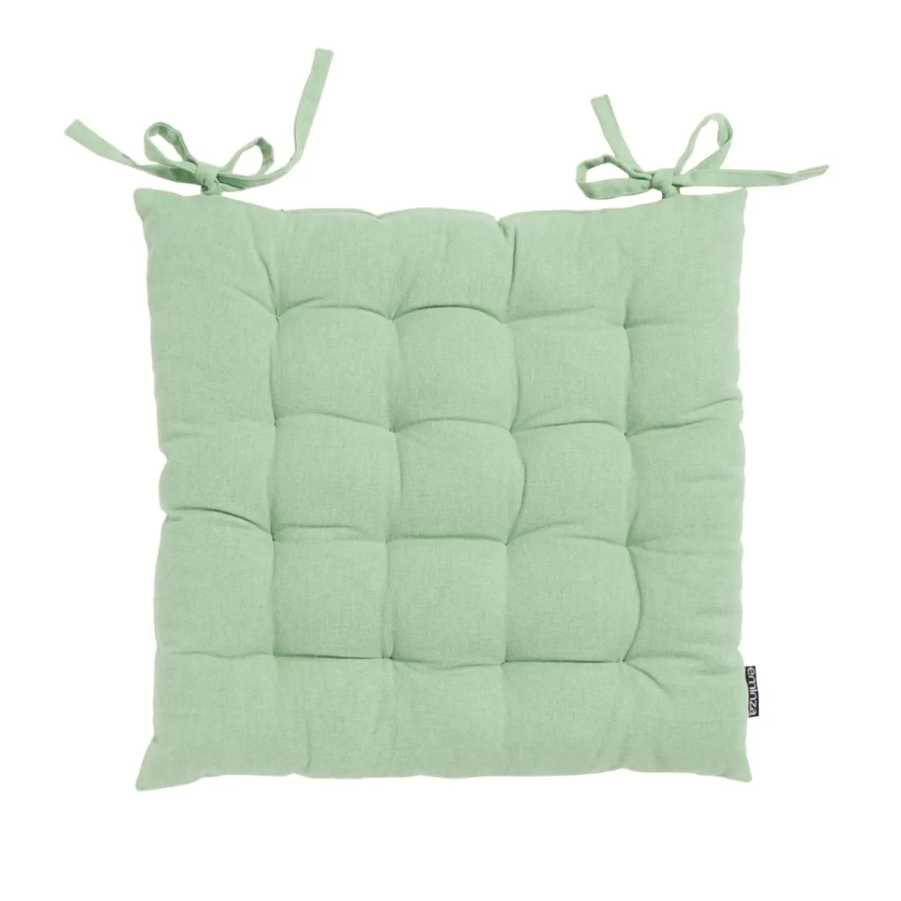 EMINZA Coussin de chaise carré coton (40 x 40 cm) Pixel Vert menthe Clearance