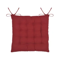 STOF Coussin de chaise carré coton (40 x 40 cm) Ornon Rouge Best