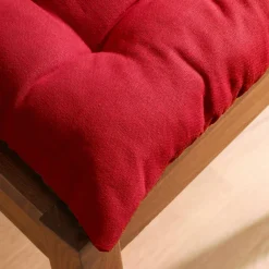 EMINZA Coussin de chaise carré coton (40 x 40 cm) Pixel Rouge New