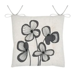 STOF Coussin de chaise carré coton (38 x 38 cm) Tilda Ecru Hot