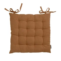 EMINZA Coussin de chaise carré coton (40 x 40 cm) Pixel Camel Discount