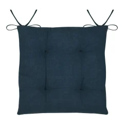 STOF Coussin de chaise carrée coton (38x38 cm) Bordemer Bleu marine Sale