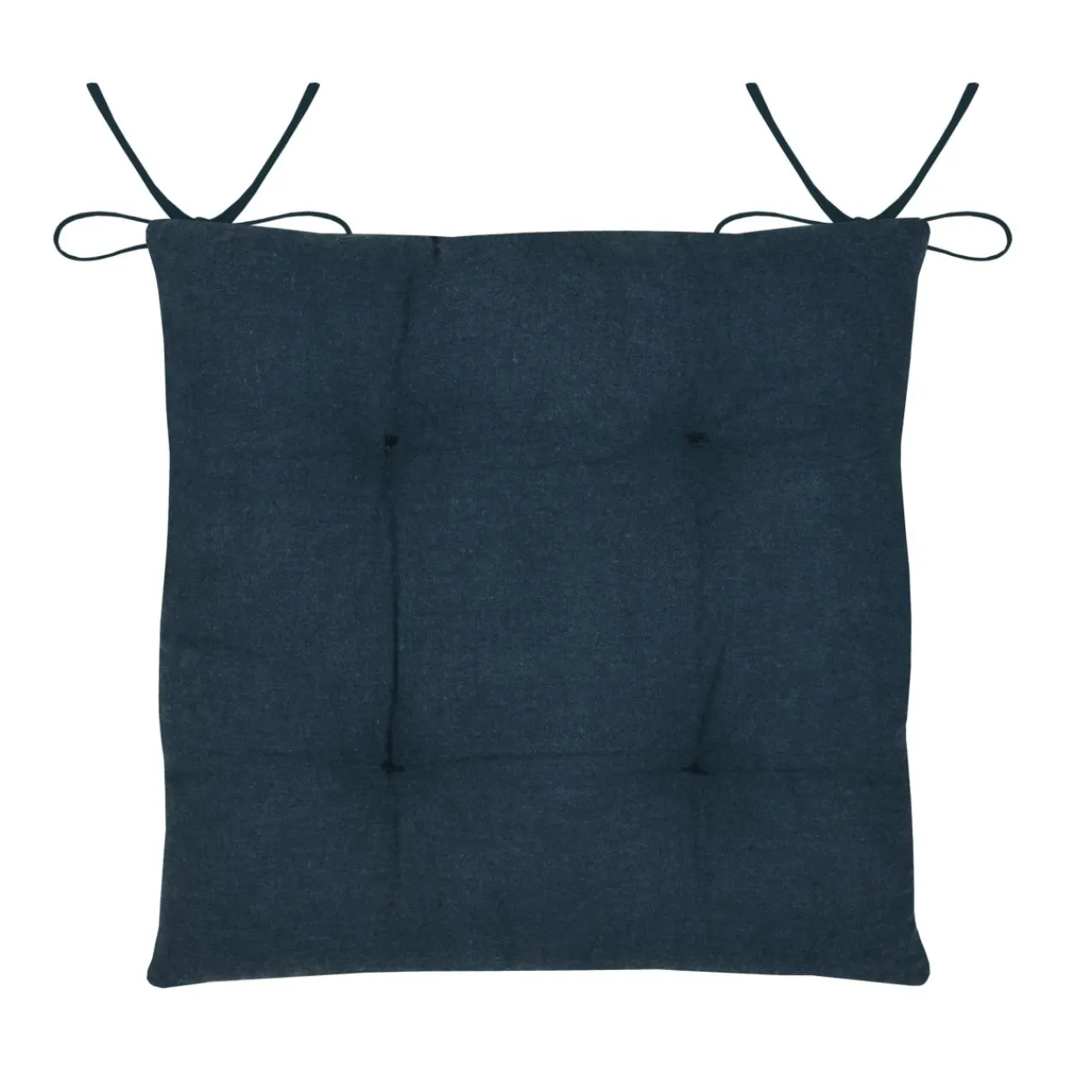 STOF Coussin de chaise carrée coton (38x38 cm) Bordemer Bleu marine Sale