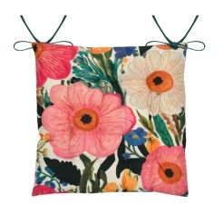 STOF Coussin de chaise carré en coton (38 x 38 cm) Betty Multicolore Discount