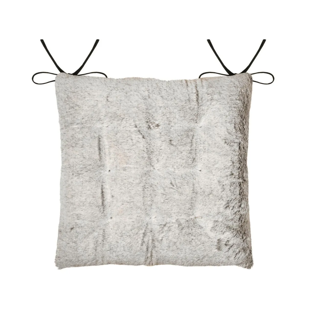 STOF Coussin de chaise carré fausse fourrure (40 x 40 cm) Asgard perle Gris Clearance