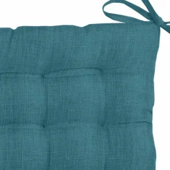 LOVELY CASA Coussin de chaise carré 16 points (40 x 40 cm) Béa Bleu canard Online