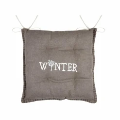 STOF Coussin de chaise carré velours (38 x 38 cm) Landry Taupe Sale