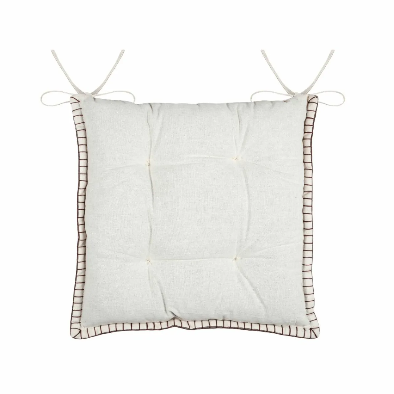 STOF Coussin de chaise carré velours (38 x 38 cm) Landry Taupe Sale