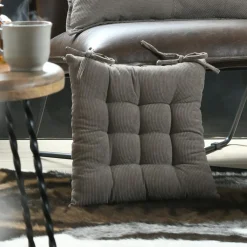 STOF Coussin de chaise carré velours (38 x 38 cm) Dandy Taupe Hot
