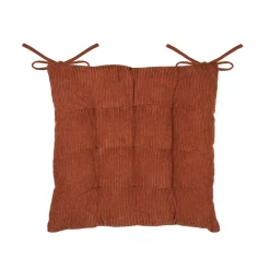 STOF Coussin de chaise carré velours (38 x 38 cm) Dandy Terracotta Outlet