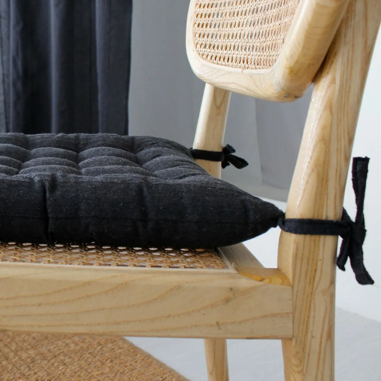 ENJOY HOME Coussin de chaise carré (38 x 38 cm) Bombay Gris Anthracite Online