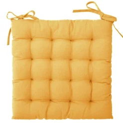 ATMOSPHERA Coussin de chaise carré (38 x 38 cm) Otto Jaune ocre Clearance