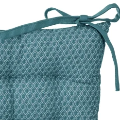 ATMOSPHERA Coussin de chaise carré (38 x 38 cm) Otto Bleu canard Hot