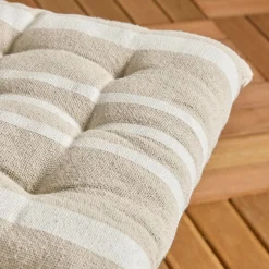 EMINZA Coussin de chaise extérieur carré (38 x 38 cm) Nautira Ecru Sale