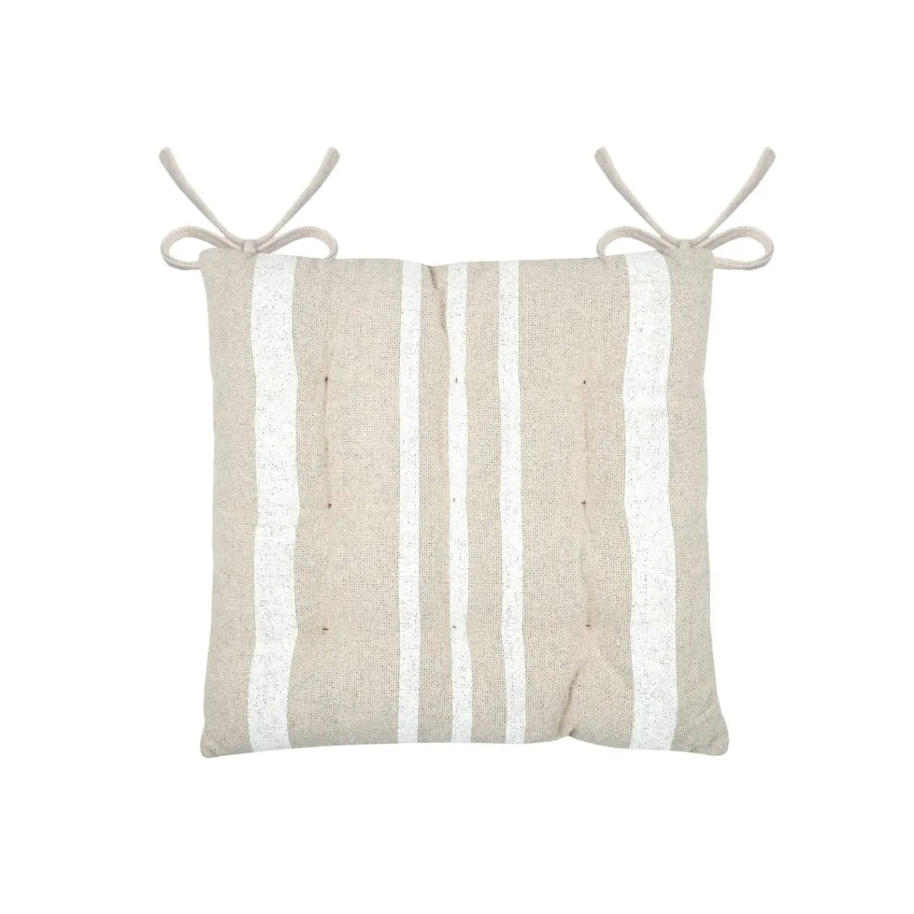 EMINZA Coussin de chaise extérieur carré (38 x 38 cm) Nautira Ecru Sale
