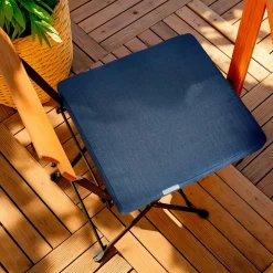 EMINZA Coussin de chaise extérieur carré (40 x 40 cm) Sunset Bleu nuit Hot
