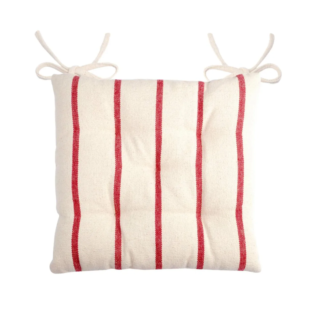 EMINZA Coussin de chaise extérieur toile de coton (40 x 40 cm) Ocealys Rouge Outlet