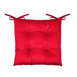 STOF Coussin de chaise Noël carré velours (38 x 38 cm) Harold Bordeaux Best
