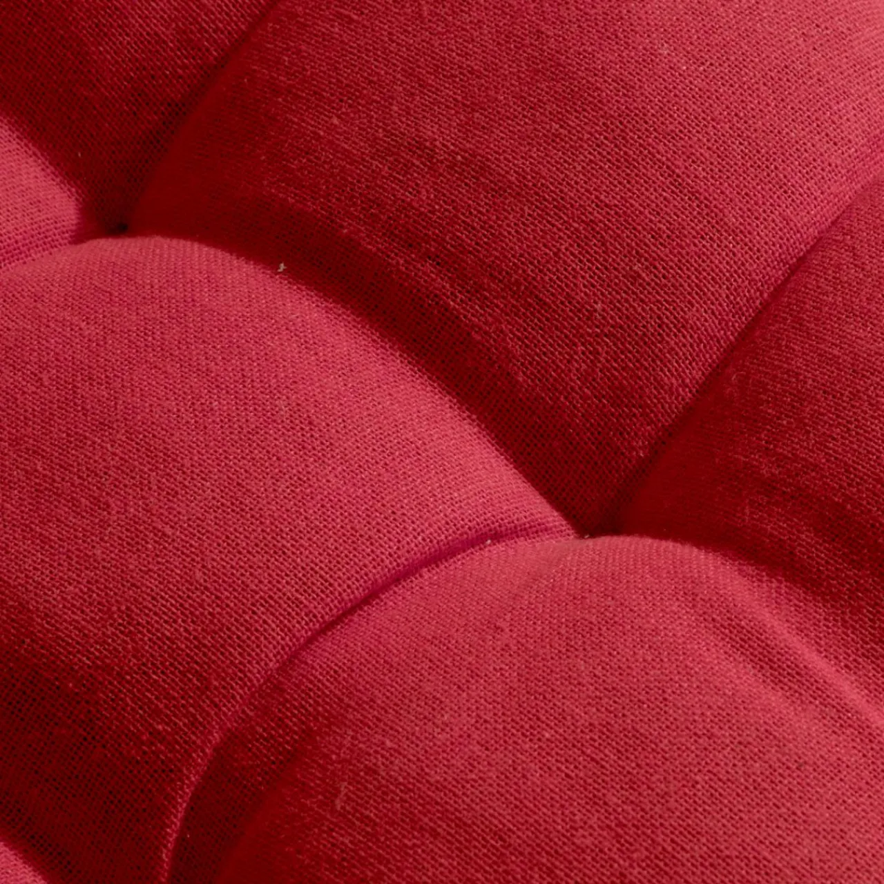 EMINZA Coussin de chaise rond coton (40 cm) Pixel Rouge Outlet