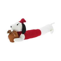KOOPMAN Coussin de Noël bas de porte (82 x 20 cm) Nano chien Blanc Online