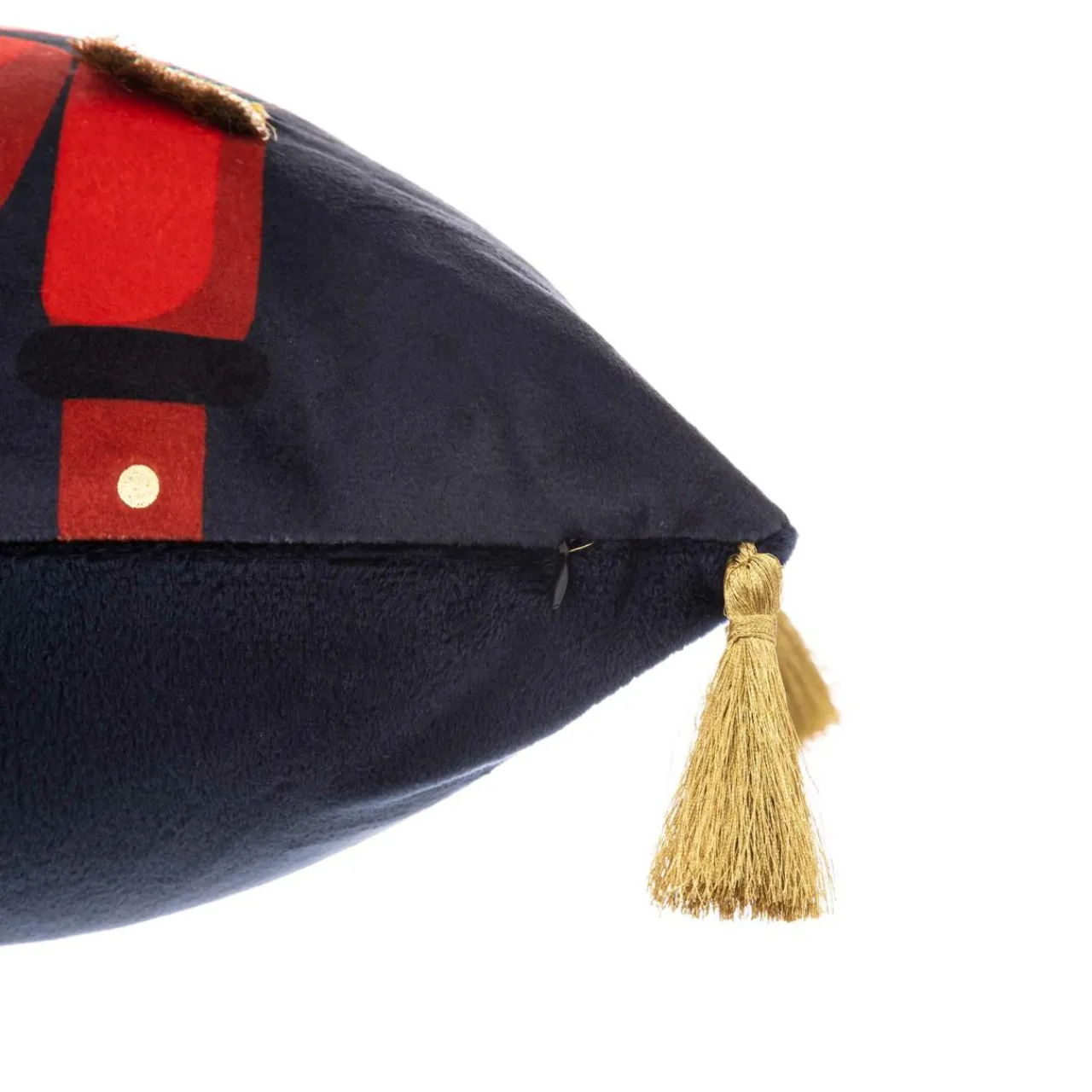 Feeric Lights & Christmas Coussin de Noël carré (40 cm) Casse-noisette Bleu marine Online