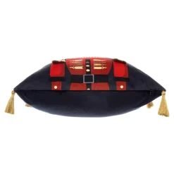 Feeric Lights & Christmas Coussin de Noël carré (40 cm) Casse-noisette Bleu marine Online