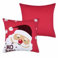 STOF Coussin de Noël carré (45 cm) Falala Rouge Best