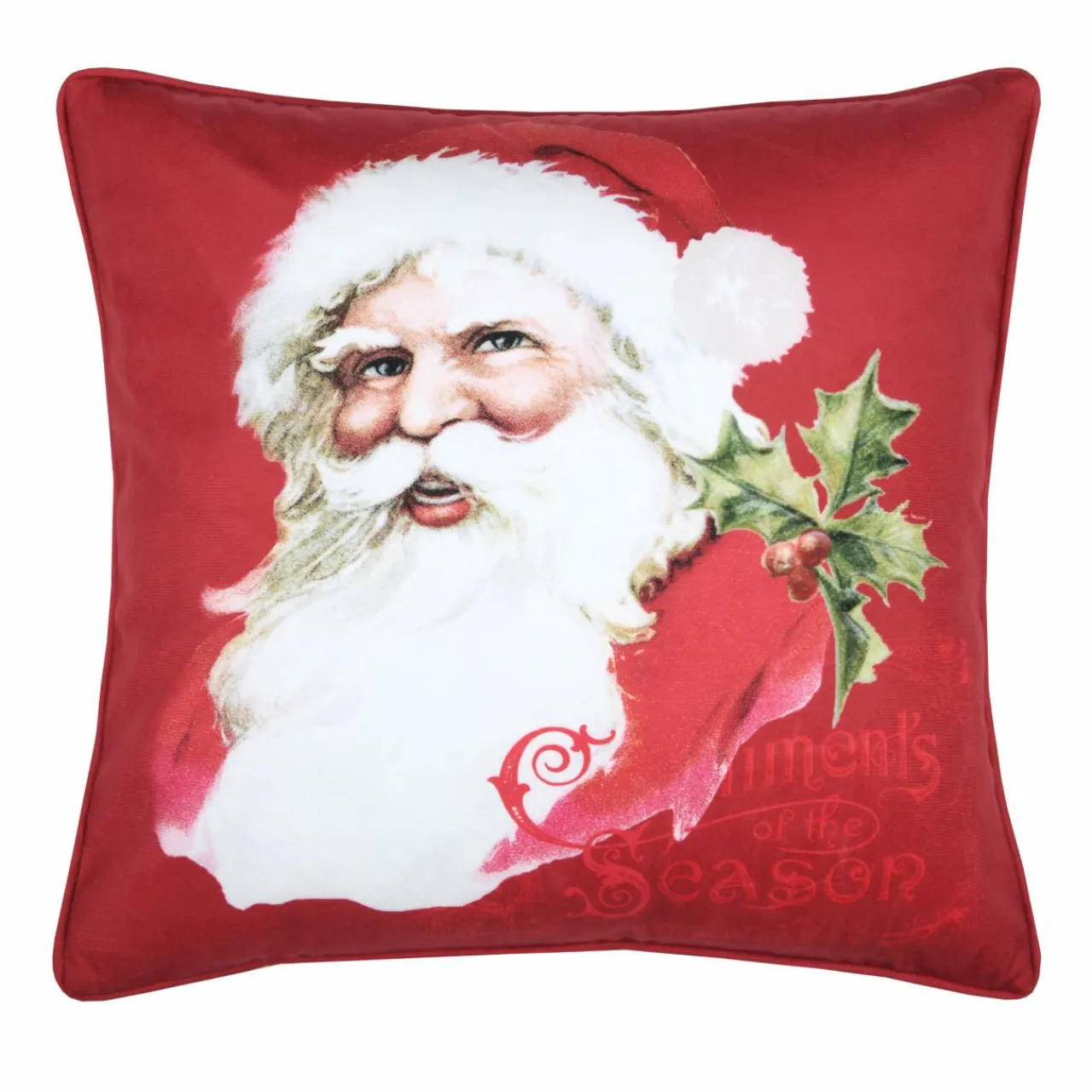 STOF Coussin de Noël carré (40 cm) Oswald velours Rouge Online