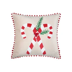 STOF Coussin de Noël carré velours (45 x 45 cm) Lucien Rouge Sale