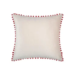 STOF Coussin de Noël carré velours (45 x 45 cm) Lucien Rouge Sale