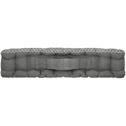 ATMOSPHERA Coussin de sol carré coton (40 x 40 cm) Otto Gris New