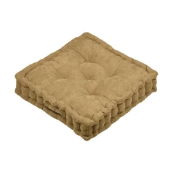 STOF Coussin de sol carré velours (45 x 45 cm) Dandy Camel Hot
