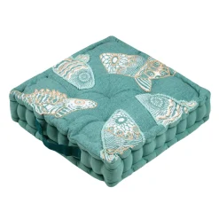 STOF Coussin de sol coton (45 x 45 cm) Barbade Vert celadon Vert céladon Clearance