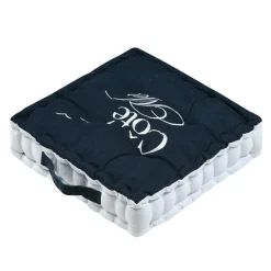 STOF Coussin de sol coton (45 x 45 cm) Bordemer Bleu marine Online