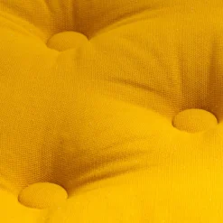EMINZA Coussin de sol coton (50 x 50 cm) Pixel Jaune moutarde