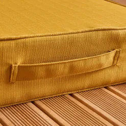 EMINZA Coussin de sol extérieur déhoussable (45 x 45 cm) Sunset Jaune moutarde Outlet