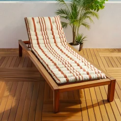 EMINZA Coussin de transat enroulable (180 x 60 cm) Nautira Orange