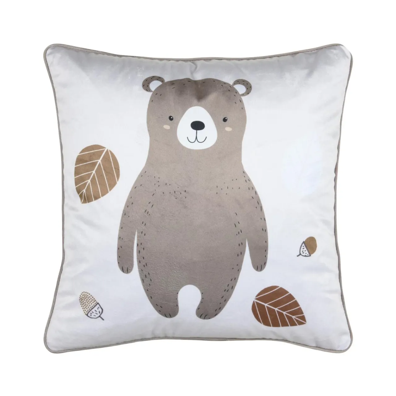 STOF Coussin enfant carré (40 x 40 cm) Gabin Taupe Best