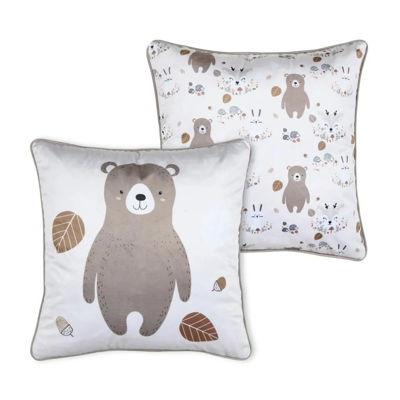 STOF Coussin enfant carré (40 x 40 cm) Gabin Taupe Best
