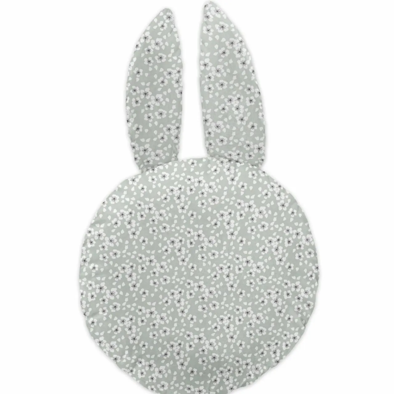 L'EFFET PAPILLON Coussin enfant Lapin (30 cm) Jardinage Blanc