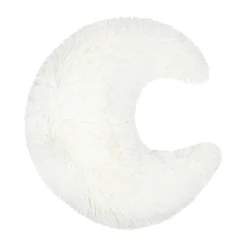 STOF Coussin enfant lune fausse fourrure (45 x 45 cm) Ferdinand Ecru New