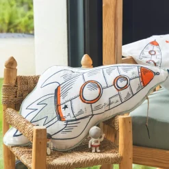 l'Effet Papillon Coussin enfant nuage coton (60 x 30 cm) Galaxie Blanc Sale