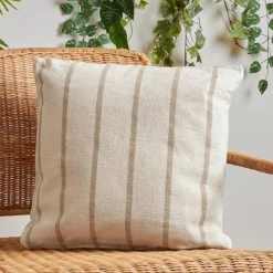 EMINZA Coussin extérieur carré toile de coton (50 x 50 cm) Ocealys Beige Discount