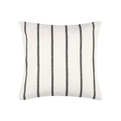 EMINZA Coussin extérieur carré toile de coton (50 x 50 cm) Ocealys Noir Discount