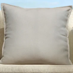 MOBELLIA Coussin extérieur carré (60 x 60 cm) Boraé Taupe Outlet