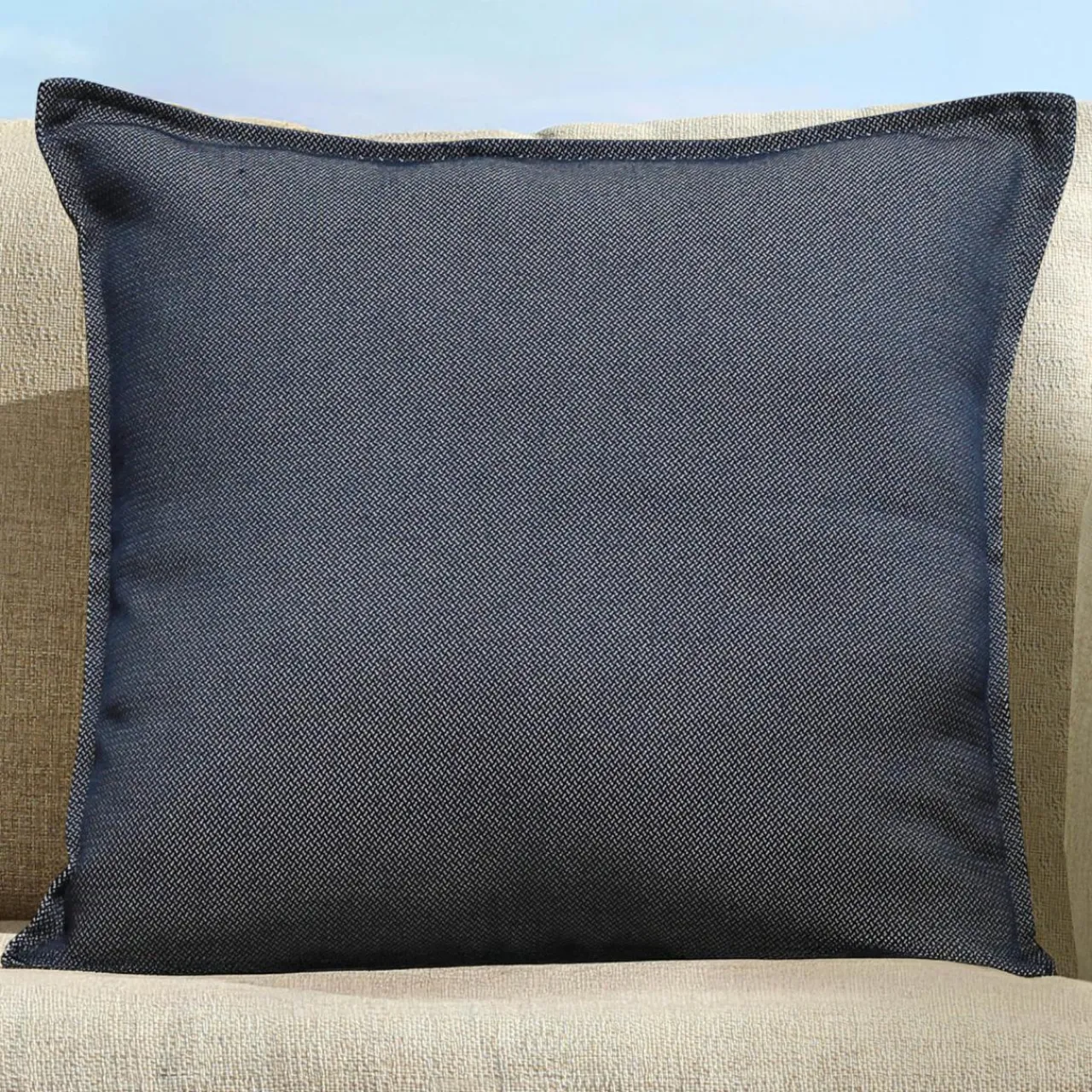 MOBELLIA Coussin extérieur carré (45 x 45 cm) Boraé Bleu marine Online
