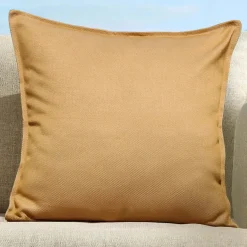 MOBELLIA Coussin extérieur carré (60 x 60 cm) Boraé Ocre Jaune ocre Outlet