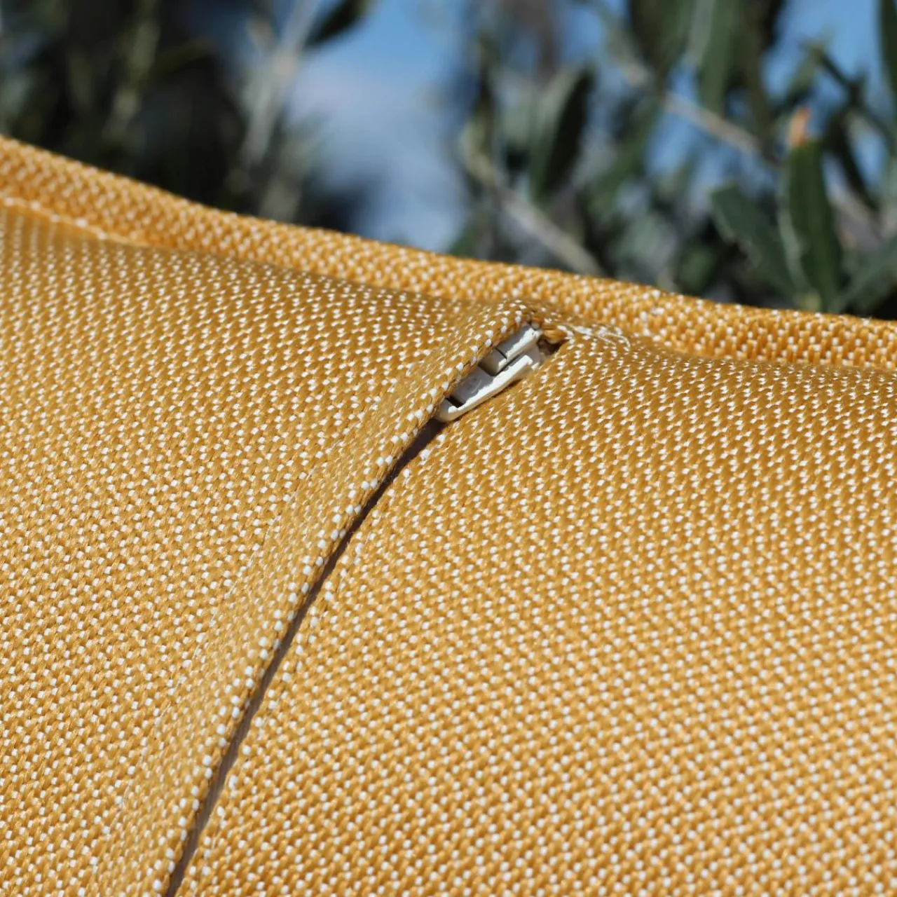 MOBELLIA Coussin extérieur carré (45 x 45 cm) Boraé Ocre Jaune ocre Sale