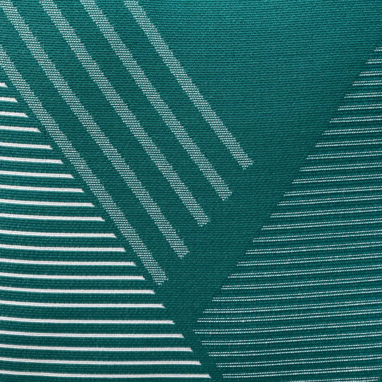 HESPERIDE Coussin extérieur carré (40 x 40 cm) Jacquard Bleu canard Sale